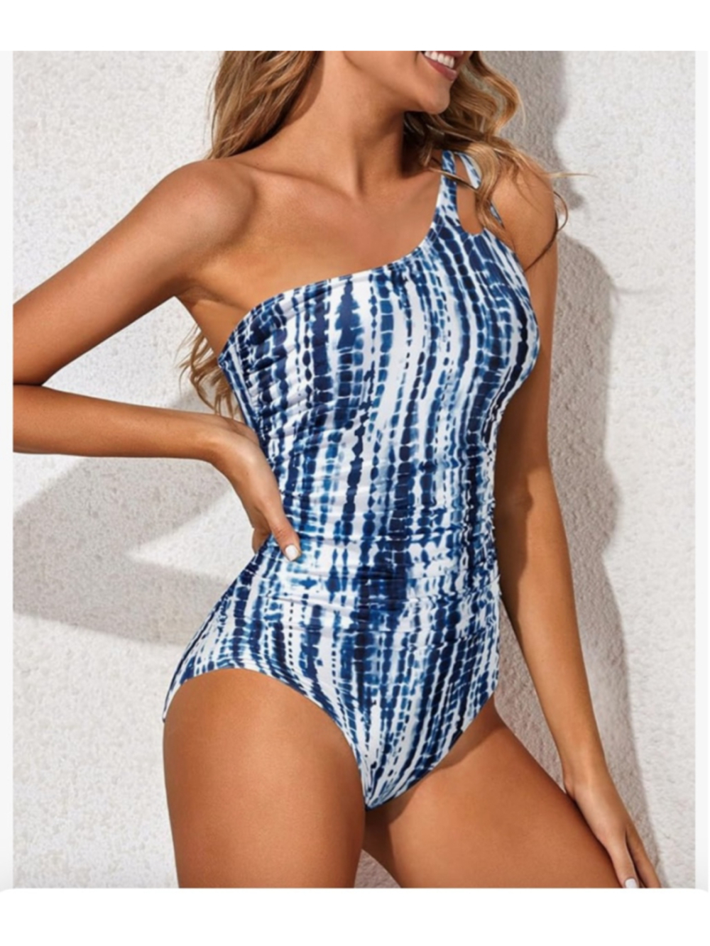 NWT Holipick One Shoulder One Piece Swimsuit Tummy Control Bathing Suits S - Picture 2 of 5